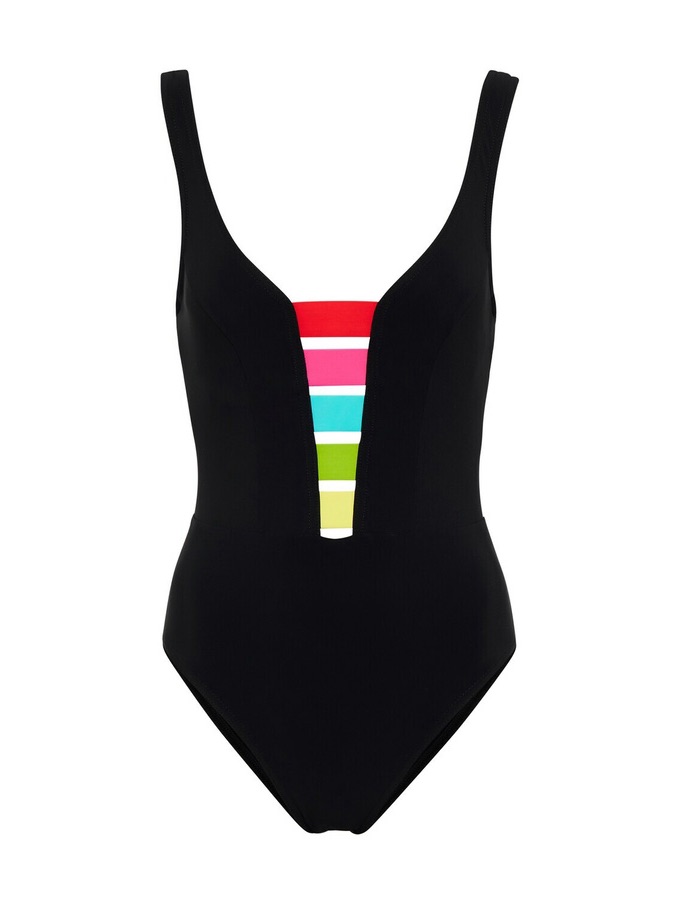 Karla Colletto Juno Underwire One-Piece Swimsuit Women’s Size 6 Black